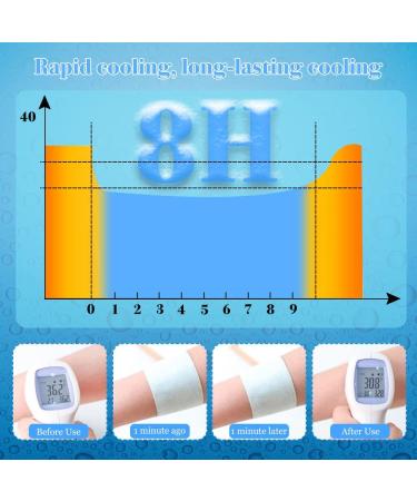 Horuili Gel Cooling Plasters - 5 Ice-Cold Hydrogel Pads for Instant Relief | Cooling & Refreshing Compress for Adults & Children - Buy Online on GoSupps.com