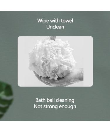 1/4 Spa Puff - Shower Sponge with Rope Body ExfoIiating Loofah Sponge | Body Loofah Sponge Pads Up Bath Sponge Pregnant Body Scrub Sponge Soft Shower Pouf for Pregnant Women Children Adult Pink - Buy Online on GoSupps.com