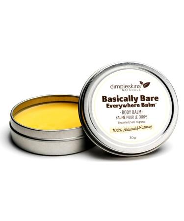 Dimpleskins Naturals All-Natural Baby Skin Balm for Dry Skin | Basically Bare Everywhere Balm perfects as Bum Balm Chapped Cheeks and Hands | Pure Beeswax Jojoba Oil Coconut Oil (Everywhere Balm)