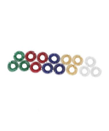 Partykindom 15st Fear Ring Children Mini Toy Fingers Soiling Sting Fingers Fingers Rings Rings Sting Senseesring Acupressure Ring Fiddle Toys Massage Restless