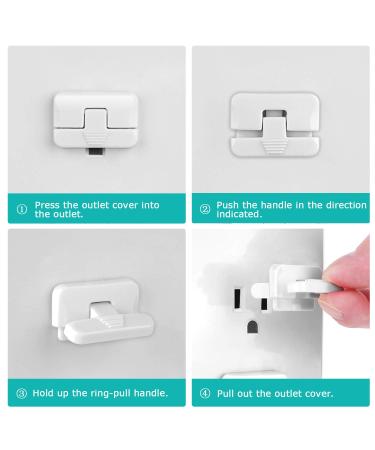 Baby Proofing Outlet Covers (40 Pack) - Child Proof Outlet Plug Covers with Hidden Pull Handle - Prevent Electric Shock Hazard - Outlet Protector for Kids Safety - Buy Online on GoSupps.com
