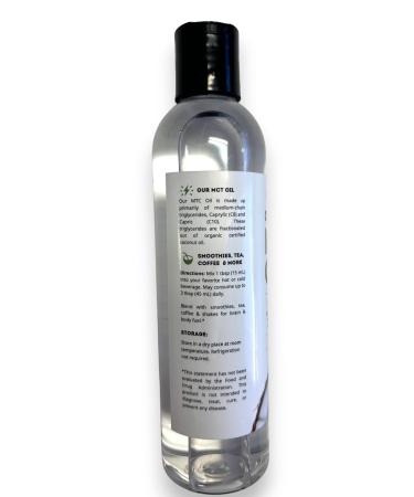 Kate Naturals MCT Oil for Coffee. Pure Coconut MCT C8 and C10 Oil (8oz Organic Unflavored) 8.00 Fl Oz (Pack of 1) - Buy Online on GoSupps.com
