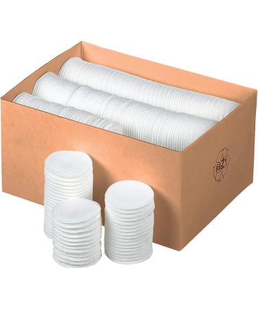 100% Cotton Makeup Removal Pads - Eco-Friendly Cosmetic Pads (2 x 500 Pieces) for Effortless Makeup Removal - Buy Online on GoSupps.com