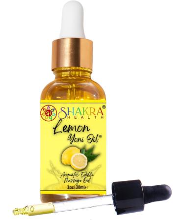 Yoni l Lemon Organic Body Massage Oil - Vegan Travel Size | Refreshing Fragrance pH Balanced & Moisturizing - Buy Online on GoSupps.com