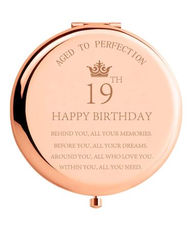 19th Birthday Gifts for Girls-Behind You All Your Memories Before You All Your Dreams 19 Year Old Birthday Gifts for Women Daughter Granddaughter Niece Sister BFF Stainless Steel Ccompact Mirror