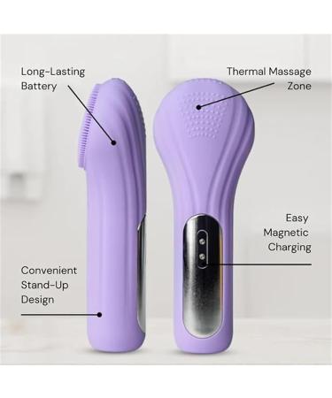 New Lumiglow Facial Cleansing Brush Lumiglow Electric Face Cleanser Waterproof Face Brush Exfoliating Brush IPX7 Waterproof 5-speed Adjustable Rechargeable Facial Brush for Cleansing and Exfoliat Pink - Buy Online on GoSupps.com