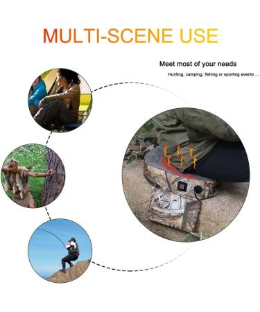 WanShi Stadium Seat Cushion - Temperature Adjustable 3 Gears Reed Camouflage | International Shipping Available - Buy Online on GoSupps.com