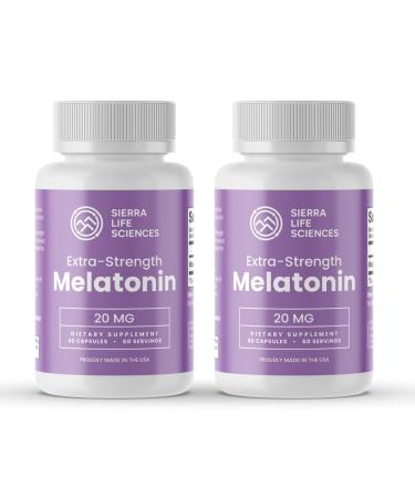 SIERRA LIFE SCIENCES 10 mg High Dosage Melatonin in Easy-to-Swallow Capsules - 120 Servings