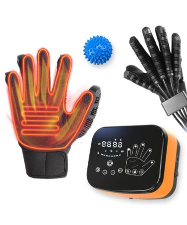 Heated Hand Rehabilitation Robot Gloves - Stroke Recovery Equipment for Hemiplegia Patients (Right Hand Extra Large)