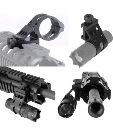 Bigtron 1 Offset Picatinny Rail Holder - 45 Degree Mount for Flashlights Scopes & Lasers | QD Military Gear Set - International Shipping Available - Buy Online on GoSupps.com
