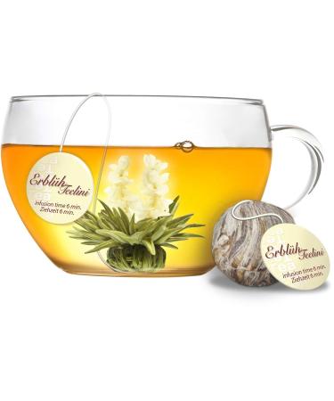 Creano Teelini Blooming Tea Gift Set - 12 Premium White Tea Flowers in Wooden Box | Perfect Gift for Women & Tea Lovers - Buy Online on GoSupps.com