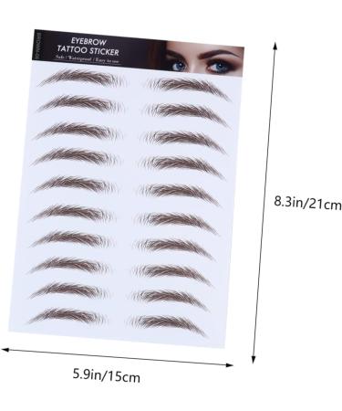 BIUDECO Fake Eyebrow Stickers 4pcs Eyebrow Stickers Waterproof Makeup 6d Hair Eyebrows Eyebrow Tool Artificial 4d Applique - Buy Online on GoSupps.com