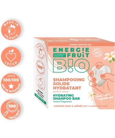 Energie Fruit Solid Moisturizing Shampoo | Mono | Dry and Damaged Hair | Certified Organic by Ecocert | Vegan - Buy Online on GoSupps.com