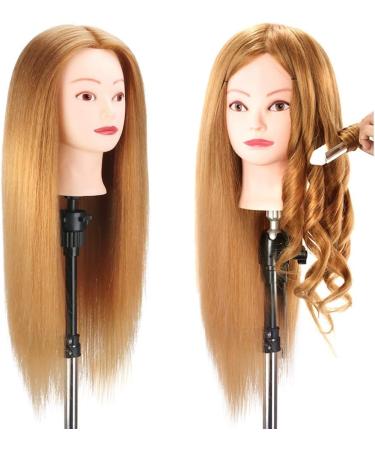 Buy Mcwdoit Hairdressing Gold Training Head - 70% Real Hair for Professional Styling & Practice | International Shipping Available - Buy Online on GoSupps.com