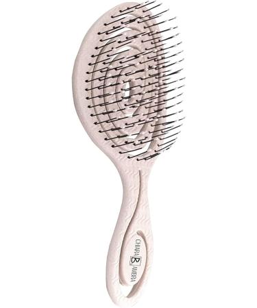 CHIARA AMBRA Bio Friendly Detangling Brush for Thick & Curly Hair - Vegan Vent Hairbrush - Nature Beige - Buy Online on GoSupps.com