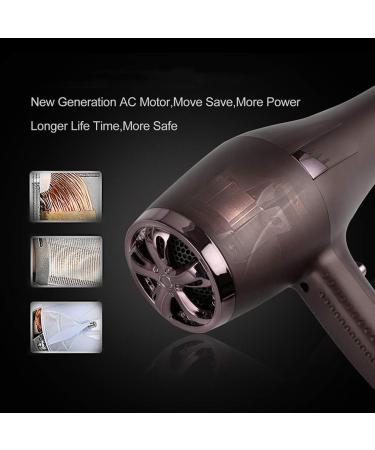 Ionic Hairdryer Professional Hair Dryer Hair Dryer for Women 2 Speed 3 Heat Settings and Cool Shot Button with 2 Nozzles Negative Ion and Constant Temperature for a Frizz Free Shine Hair Care 2400W - Buy Online on GoSupps.com