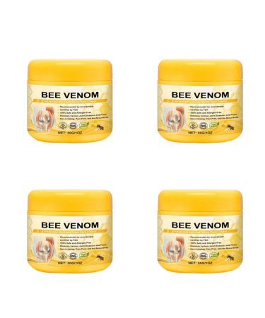 (100% Effective) 4 Jars Bee Venom Advanced Joint and Bone Therapy Cream | New Zealand Bee Venom Joint and Bone Therapy Cream | 30G/1FL.OZ
