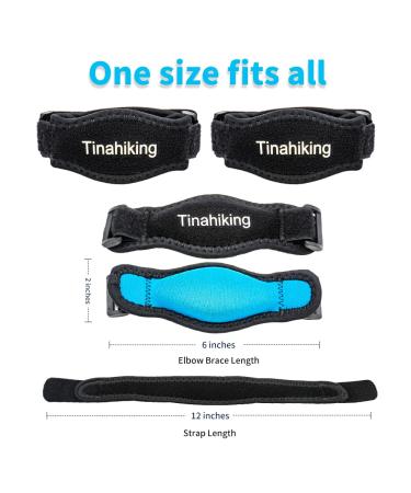 2 Pack Tennis Elbow Brace with Adjustable Straps and Compression Pads - Relieve Tendon Stress for Men and Women - Buy Online on GoSupps.com
