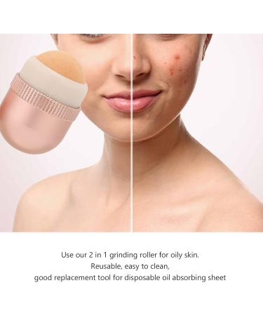 Oil Absorbing Face Roller | Reusable Mini Volcanic Roller for Oily Skin | Portable Facial Massage Tool - Buy Online on GoSupps.com