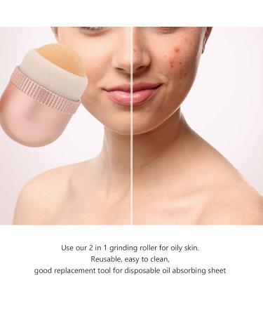 Volcanic Stone Oil-Absorbing Facial Roller | Control Shine & Refresh Oily Skin | Reusable Massage Tool - Buy Online on GoSupps.com