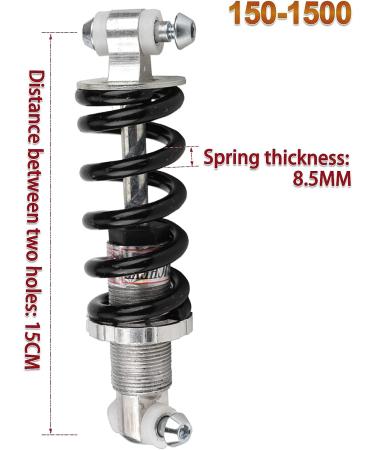 1500lb Mountain Bike Rear Shock Absorber | 150mm/5.9inch Metal Suspension Spring | Bicycle Parts - Buy Online on GoSupps.com