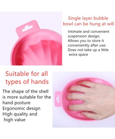 2-Piece Nail Art Soaked Bowl Set | DIY Salon Manicure Spa Tool for Hand Care & Treatment - Buy Online on GoSupps.com