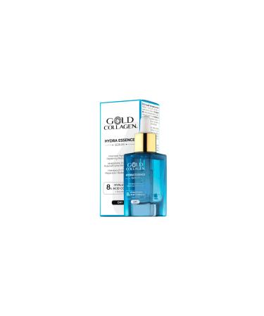 GOLD COLLAGEN Hydra Essence - Daily Moisture Hyaluronic Acid Serum for Face & Neck Repairing & Plumping Effect for Smoother Skin - Face Serum for Skincare Helps Reduce Fine Lines & Wrinkles 30 ml