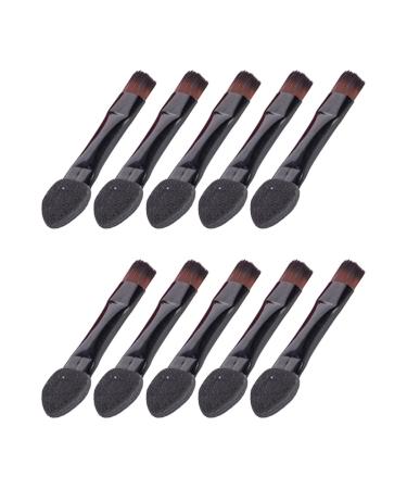 Lurrose 100 pc mixed brush eyes shadow Applicator for eye make-up cosmetic brush mixed sponges for make-up eye make make-up brushes for women sponge head Missing 100 pieces black