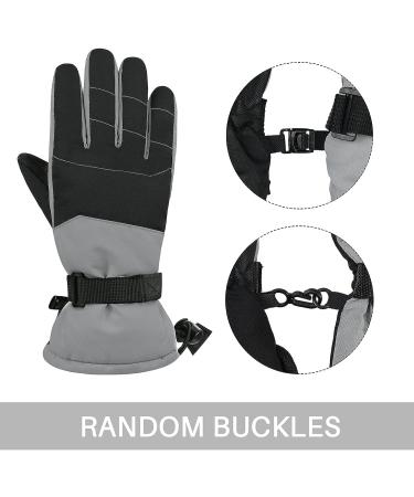 Century Star Kids Winter Gloves | Waterproof Snow Gloves for Boys & Girls | Ski Gloves for Outdoor Sports | Warm Mittens for Ages 6-11 | Medium Size | Black - Buy Online on GoSupps.com