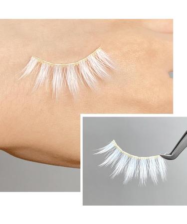 White False Eyelashes for Cosplay & Halloween | Natural Look Anime Makeup - 3 Pairs - Buy Online on GoSupps.com