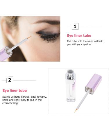 Beaupretty 6pcs Empty Eyelashes Transparent Mascara Eyelash Oil Bottles Lip Bottle Purple Abs Tube Empty Bottle - Buy Online on GoSupps.com