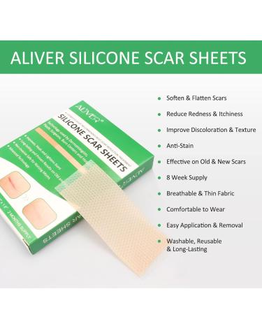 Silicone Scar Sheets - Advanced Treatment for Old & New Scars - 2 Months Supply - Buy Online on GoSupps.com