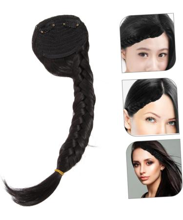Angoily Hand Braided Braided Wig Girls Braid Extensions Braid Wig Long Braided Ponytail Synthetic Braided Ponytail Extension Fake Ponytail for Women High Temperature Wire Modeling - Buy Online on GoSupps.com
