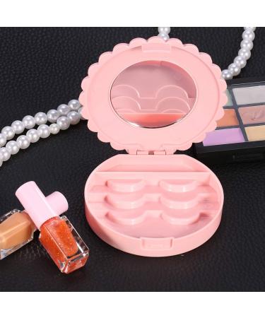 Flower Shape Lash Storage Organizer - Portable Eyelash Case for Travel | 1pc False Eyelashes Storage - Buy Online on GoSupps.com