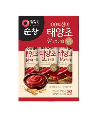 Taeyangcho Red Chili Paste Gold, Tube Type (3 Pack of 2.11 Oz) By Chung-Jung-One