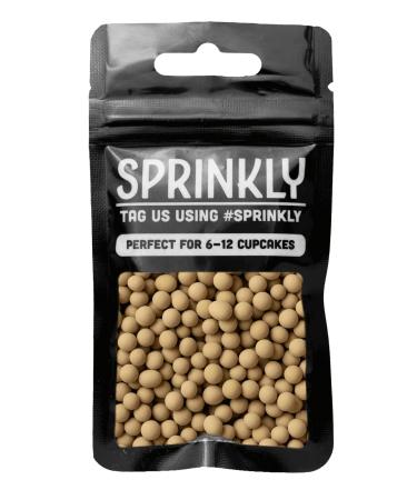 SPRINKLY - Matt Chocolate Balls (Small/6mm) - Caramel - 30g 30g Sample Packet Caramel