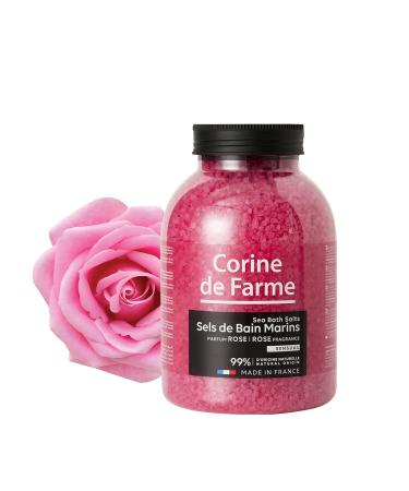 Corine de Farme Sensual Swimming Salt - 99% Natural Rose Bath & Spa Soak for Sensitive Skin - Relaxation & Zen - 1.3 kg Pack - Buy Online on GoSupps.com