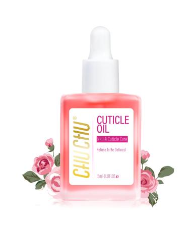 CHUCHU Huile pour cuticules pour ongles huile de jojoba pour cuticules contient de la vitamine B et E hydrate la peau des cuticules et des ongles pr vient les ongles et les gerces 15 ml (rose)