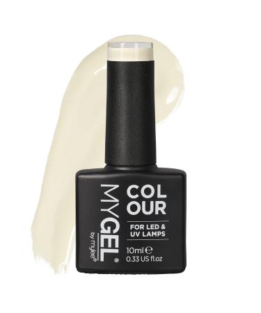 Mylee Gel Nail Polish 10ml Ice Queen UV/LED Soak-Off Nail Art Manicure Pedicure for Professional Salon & Home Use White Range - Long Lasting & Easy to Apply MG0122 - Ice Queen