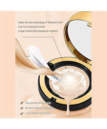 Water Bead Tricolor Latte Concealer Cushion MZV Bb Cream Waterproof Foundation Brightens Dull Skin (Natural White) - Buy Online on GoSupps.com