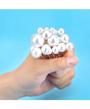 Savita 18 Pcs Pearl Hair Pins Set for Wedding Bridal & Bridesmaids - 6 Sizes Silver Bobby Pins for Women - Buy Online on GoSupps.com