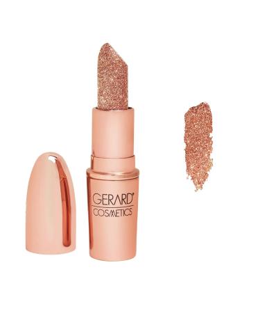 Gerard Cosmetics Glitter Lipstick - Highly Pigmented Formula Gives Metallic Finish - Glides Smoothly - Comfortable and Long-Lasting - Wear Alone or Layered Over Another Hue - Hollywood Blvd - .14 oz - Buy Online on GoSupps.com