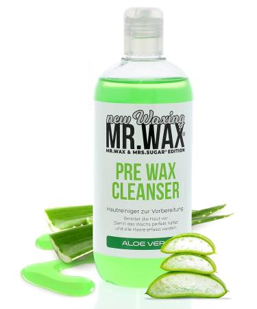 Mr. Wax Set: Pre Wax Skin Cleanser & Aloe Vera Aftercare Oil (2x500ml) - Perfect for Smooth Skin After Waxing - Buy Online on GoSupps.com
