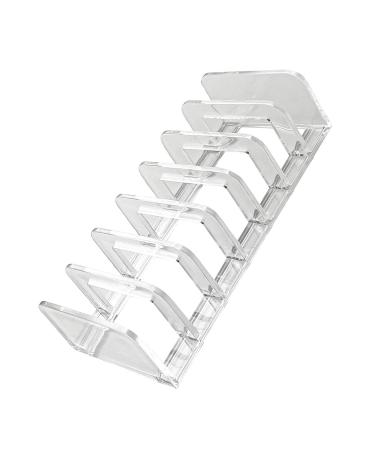 Clear Acrylic Eyeshadow Palette Organizer - 7 Section Divided Makeup Storage for Vanity & Bathroom - Buy Online on GoSupps.com