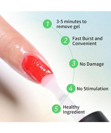 BORN PRETTY Magic Gel Nail Polish Remover 15ml Soak-Off Quick Gel Polish Remover 2-3 Minutes Easily Professional Remover Nail Gel Polish Gel Polish Remover for Nails Magic Remover - Buy Online on GoSupps.com