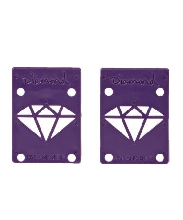 Diamond Supply Co Rise and Shine Skateboard Risers One Size Purple