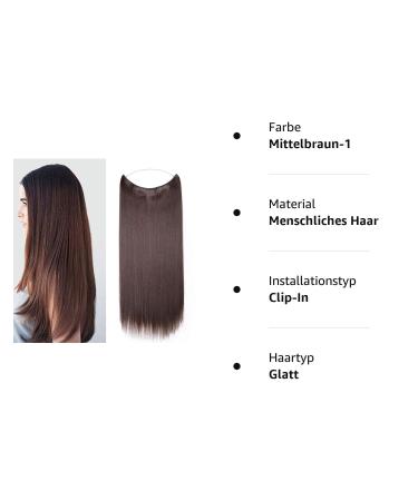 Silk-Co Hair Extensions - Smooth Synthetic Extensions with Invisible Cord | Medium Brown 60cm | Perfect for Hair Sealing & Natural Look - Buy Online on GoSupps.com