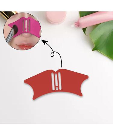 Silicone Eyebrow Stencil Multipurpose Nose Contour Stencil Accessories Soft and Smooth Reusable Makeup Tool Make up Shaping Template Red - Buy Online on GoSupps.com