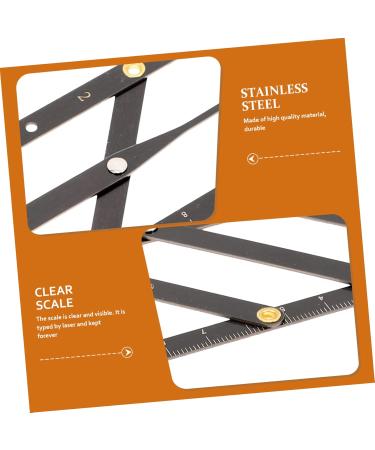 Mobestech 5 pcs Mean Golden Ratio Positioning Ruler Eyebrow Second Metal Generation Stainless Stencils - Buy Online on GoSupps.com