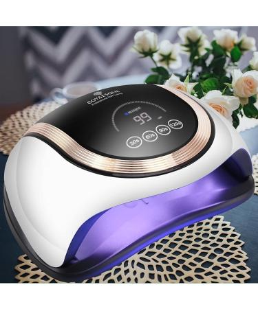 GOYAESQUE 180W UV LED Nail Lamp for Fast Drying Gel Polish - Professional Curing Lamp with 4 Timer Smart Sensor and LCD Display - Buy Online on GoSupps.com